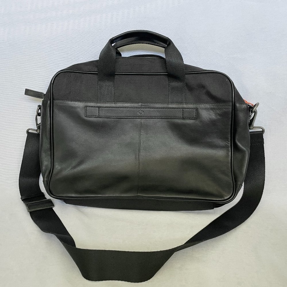 JOSEPH ABBOUD Brown Leather Business Laptop Messenger Courier Bag